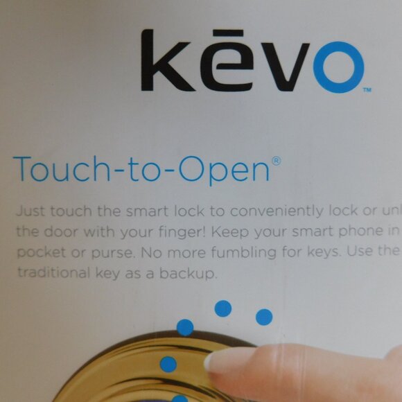 NIB Kwikset Kevo (2ndGen) Touch to Open Smart Keyless Bluetooth Deadbolt Lock - Picture 5 of 16